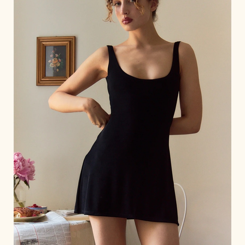 Mirror Palais Classic Black Mini Dress Lady Di Mini XS